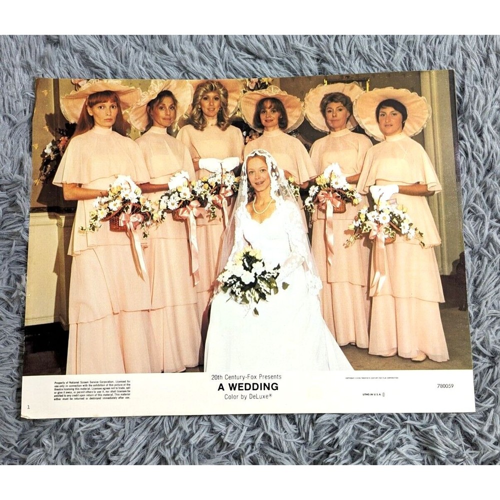 A Wedding 1978 Lobby Card Movie‎ Poster Satire Comedy Carol Burnett Mia Farrow